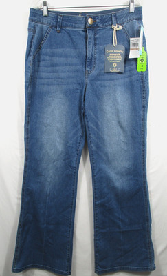 -NWT Democracy ''Ab'' Solution Skyrise Double Side Seam Bootcut Jeans Indigo Sz 12