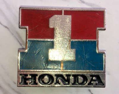 Vintage 1985 Team Honda #1 Motocross Motorcycle Belt Buckle Hondaline RARE
