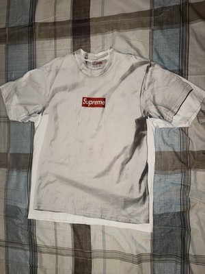 supreme mm6 maison margiela box logo Tee Size S White | eBay