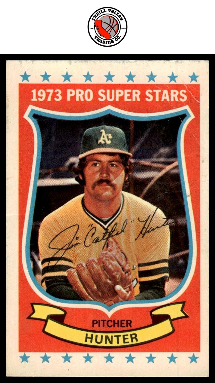 Catfish Hunter #20 Baseball Cards 1973 Kellogg's trading card — raw and PSA graded price guide