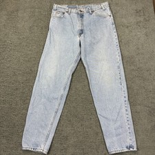 Vtg Levis 550 Orange Tab Jeans Men s 36x32Relaxed Fit Tapered Leg Light Wash