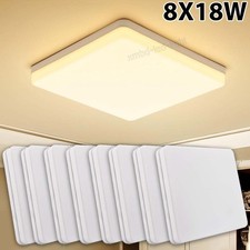 8X LED Ceiling Light 18W Panel Down Light Bathroom Kitchen Living Room Wall Lamp