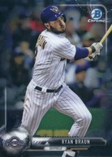 2017 Bowman Chrome #28 Ryan Braun - BB