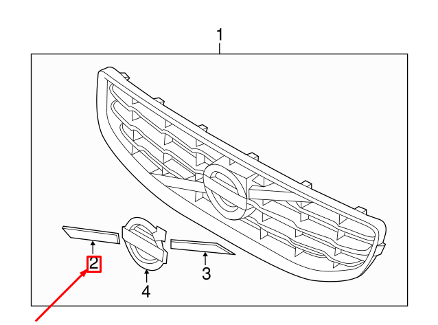 VOLVO S60 MK2 Front Bumper Lower Grille Molding 31290597 Genuine OEM