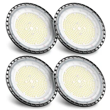 UFO LED High Bay Light 320W 4Pack (1200W MH/HPS), 48000lm, 5000K Daylight Hig...