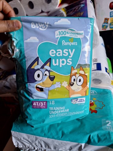 Pampers Baby-Dry Diapers Size 2 37ct & Easy Ups Training Underwear 4T/5T 18ct