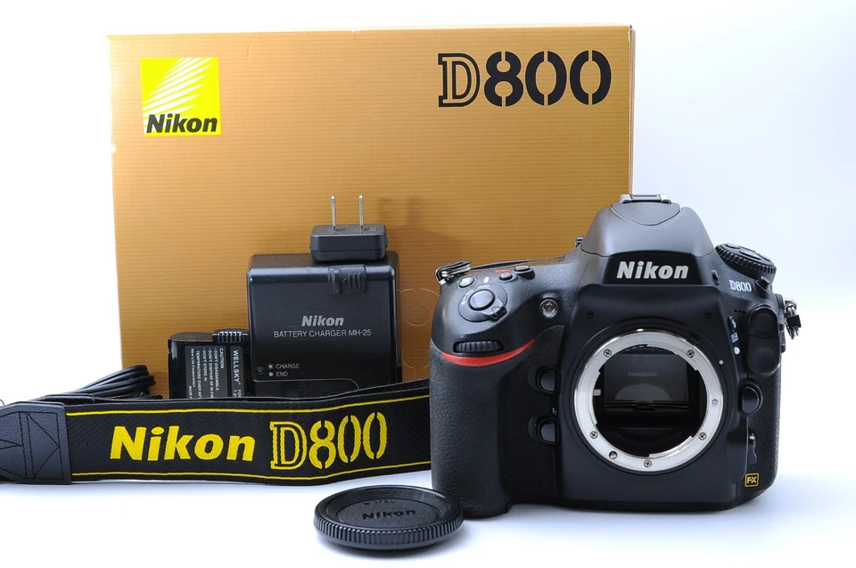 Near Mint in Box Nikon D800 36.3 MP Digital SLR Camera Body w/ Strap Charger - Image 2 of 4