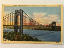 George Washington Bridge And Hudson River New...
