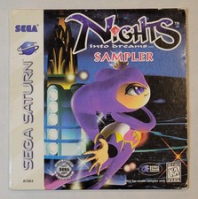1996 Nights into Dreams Sega Saturn Sampler Video Game w/ Sleeve Complete CIB