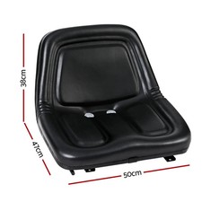 Giantz Tractor Seat Forklift Excavator Backrest Truck Chair PU Leather