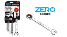 Zero Degree Ultra Precise Gearless Ratchet 12 Point Sae Wrench Set 7-piece 38140