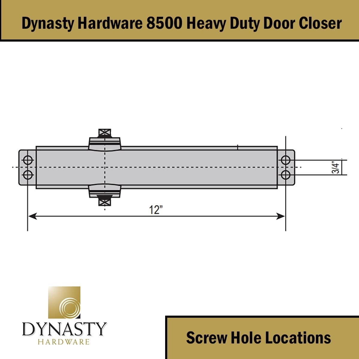 Door Closer, Grade 1 Heavy Duty Commercial Hydraulic Closer, Self-Closing