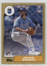 2022 Update 1987 Topps Baseball Jake Brentz Jacob #87BA-JB Auto 1n8a