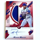 KUMAR ROCKER 2025 Topps Pristine Rookie Jumbo Relic Auto Red /5 Rangers SSP RC