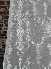 Lucinda - Period Design Cotton Lace Curtain Panelling Yardage 36” Wide Cream
