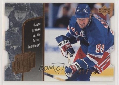 1998-99 Upper Deck Die-Cut Quantum Level 2 21/99 Wayne Gretzky #GO10 HOF 4p5