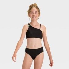 Cat  Jack Girls' 'I Heart It' Solid Bikini Set Sz L 10-12 