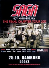 SAGA - 2017 - Live In Concert - Final Chapter Tour - Poster - Hamburg