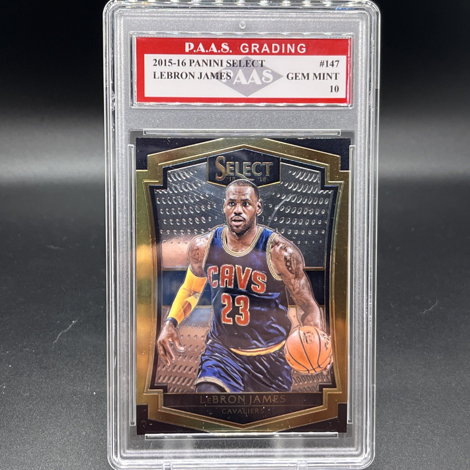 2015-16 Panini Select - Premier Level LeBron James #147-Graded 10