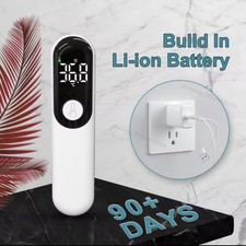 Rechargeable Thermometer LED Forehead Body Temperature Fever for Baby  & Adult