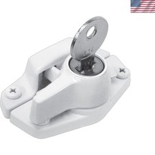 Keyed Sash Lock for Windows Child-Proof Security in Durable White Finish
