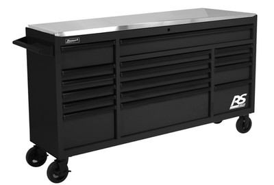 Homak 72'' RS Pro Roller Cabinet   16 Drawer Tool Chest with Stainless Steel Top
