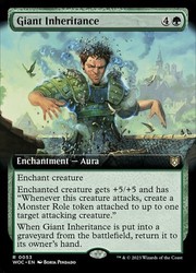 Giant Inheritance (Extended Art) - Commander: Wilds of Eldraine
