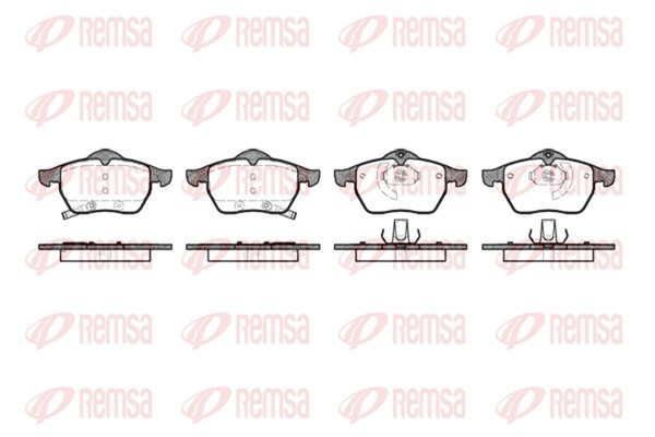 Bremsbelagsatz Scheibenbremse Remsa 0390.32 FüR Astra Opel T98 Cc Caravan Zafira-image