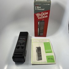 Realistic TRC-213 Walkie Talkie Manual Box 21-1636 Tested Stranger Things Rare
