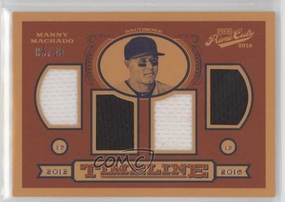 2016 Panini Prime Cuts Timeline Quads 5/25 Manny Machado #TQ-MM 2r5