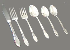 SPRING ROSE Betty Crocker Stainless Flatware Oneida Community 1987 Glossy