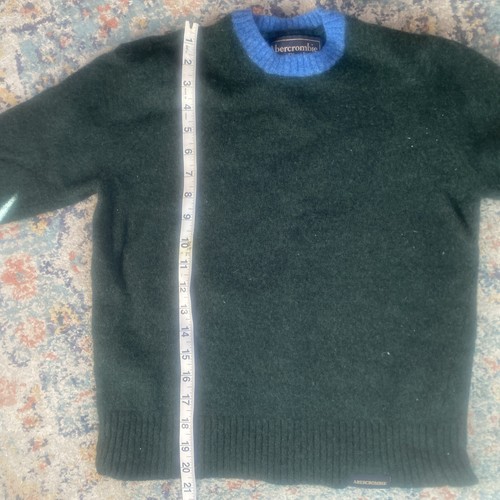 Abercrombie & Fitch Kid’s Sz L Wool Sweater Hunter Green Boy’s/Girl’s Christmas - Picture 7 of 7