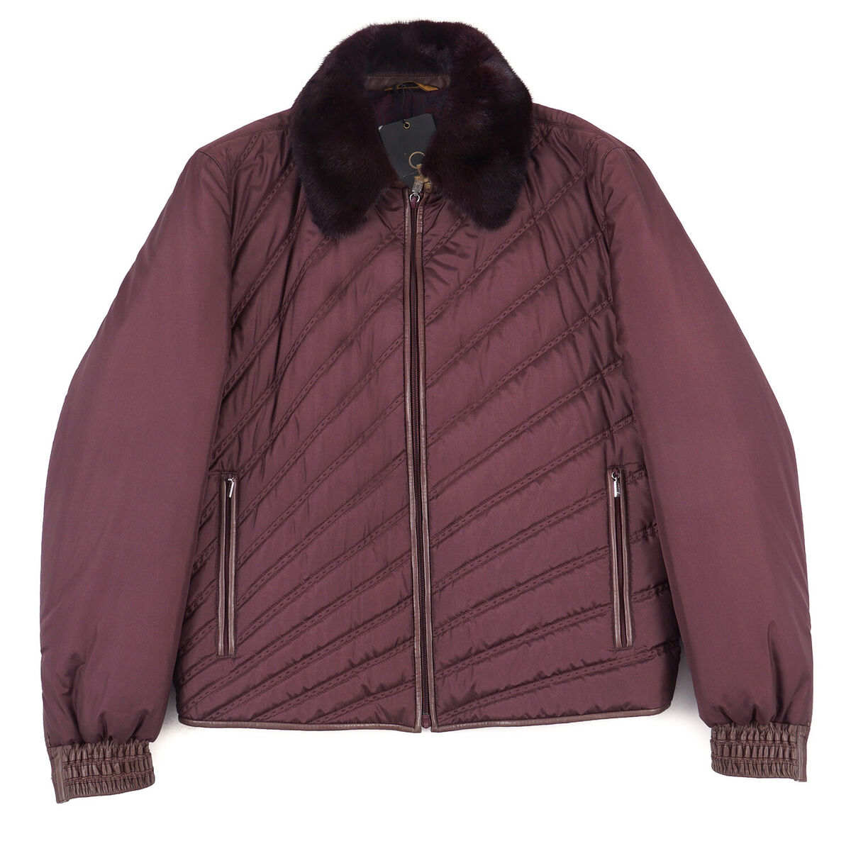 Zilli Leather-Detailed Quilted Silk Down Jacket with Mink Collar 3XL (Eu 58) NWT | eBay Zilli Leather-Detailed Quilted Silk Down Jacket with Mink Collar 3XL (Eu 58) NWT | eBay