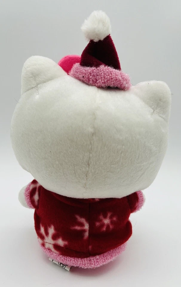 Sanrio Hello Kitty Holiday Fleece Snowflake 2013 Plush EUC 8in - Image 4 of 4