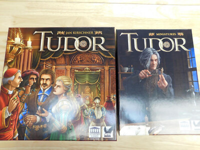 Academy Games Kickstarter Tudor core game with Miniatures Open  complt