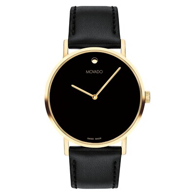 MOVADO Swiss Museum Classic Black Dial Men display picture 3