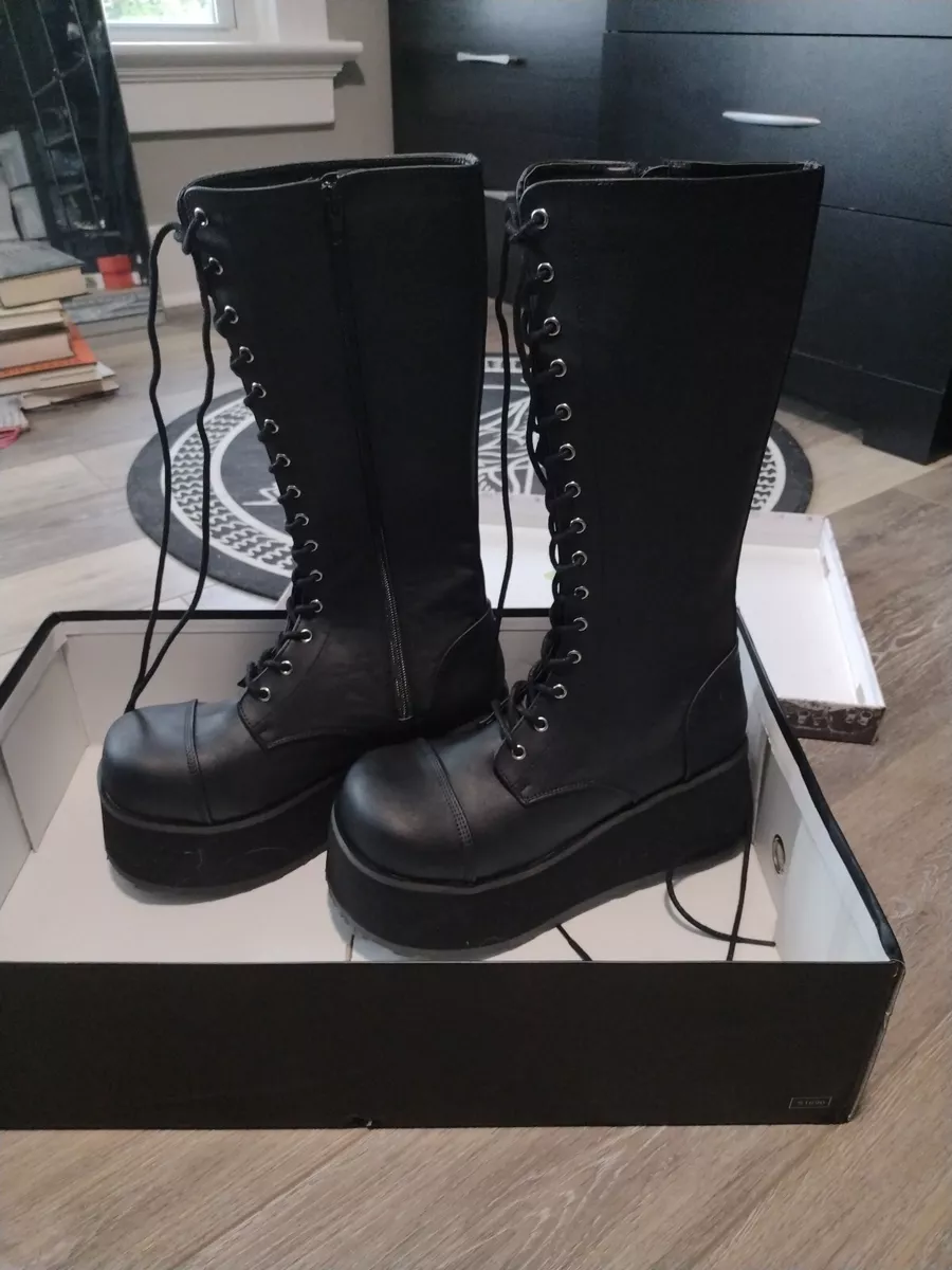 Demonia stomp you out platform boots clearance