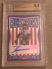 TREY SERMON 2021 Leaf Valiant BGS 9.5 GEM MINT AUTOGRAPH #13/25 49'ers Ohio St