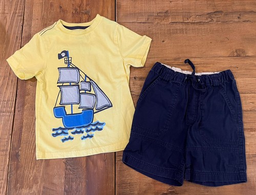 J. Khaki Boys Yellow Sailboat Shirt and 