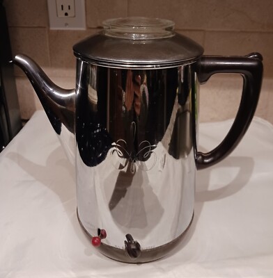 M145 Vintage ARVIN Model 6000 Percolator Coffee Maker Pot | eBay