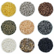 200pcs Single Loop Open Jump Rings Split Ring Necklace Bracelet Chain Connectors