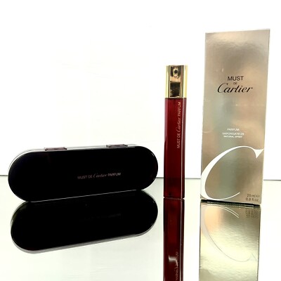 MUST DE CARTIER Women PARFUM 25ml-0.8oz PARFUM Spray VINTAGE FORMULA (BH19