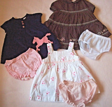 GIRL 0-3 M: Precious DRESS DRESSES SETS LOT BABY GAP  CARTERS PINK PONY DRESS