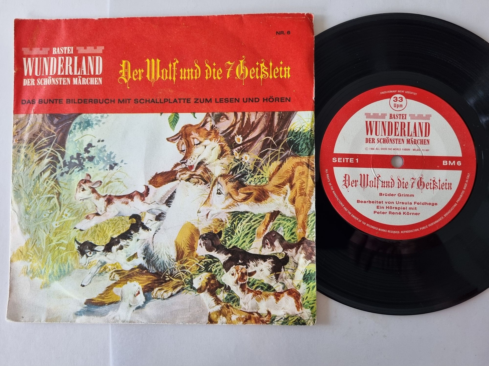 Bastei Wunderland - Der Wolf und die 7 Geißlein 7'' Vinyl Germany