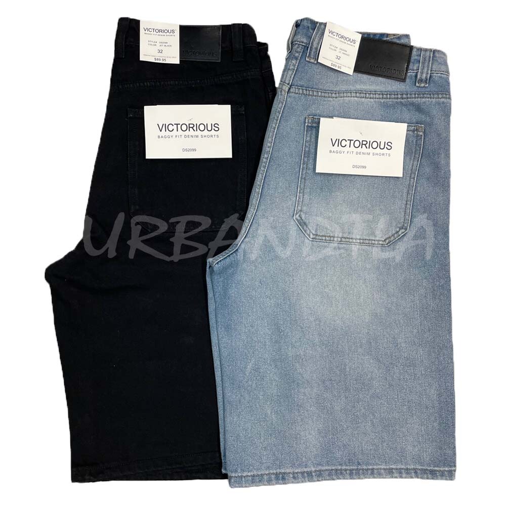 Men's Baggy Fit Jean Shorts Carpenter Denim Shorts Size 28