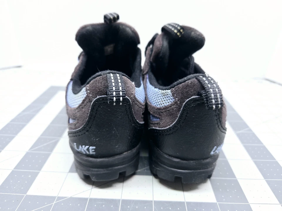 Chuteiras masculinas de ciclismo Lake MX60 tamanho feminino 5-5.5 mountain bike preto e azul - Imagem 4 de 4