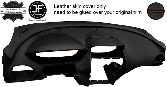 BROWN STITCHING DASH DASHBOARD LEATHER COVER FITS BMW 6 SERIES E63 E64 ...