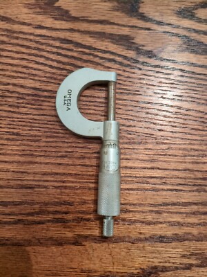 Antique OMEGA TOOLS 0-1'' OUTSIDE MICROMETER - MADE IN USA