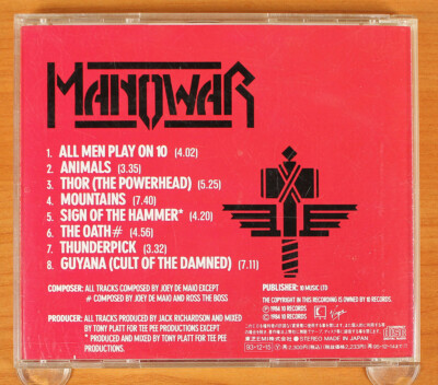 MANOWAR / SIGN OF THE HAMMER 国内LP帯無し Manowar - Sign Of The Hammer CD (Japan 1993 Virgin) VJCP-23238 | eBay