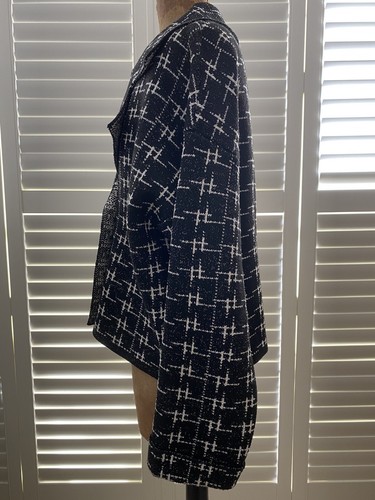 Zara Double Breasted Knit Jacket - Size Medium - Picture 5 of 8